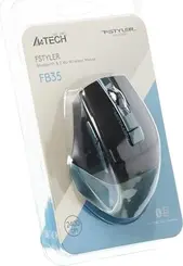 A4Tech FSTYLER Collection FB35 wireless dual mode Mouse Midnight Green, USB/Bluetooth