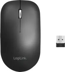 LogiLink Lightweighted wireless travel Mouse black, USB