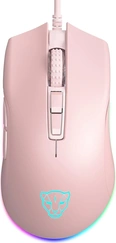 Motospeed V70 RGB Gaming Mouse, pink, USB