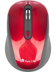 NGS Haze wireless Mouse red, USB