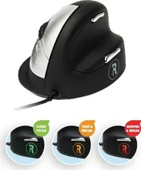 R-Go HE Break Mouse vertical mouse medium, USB