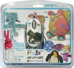 Saitek fabric Animals Mouse and Mat, USB