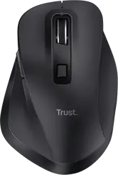 Trust Fyda rechargeable wireless Comfort Mouse black, ECO certified, USB
