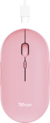Trust puck wireless Mouse pink, USB/Bluetooth
