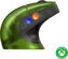 8BitDo Retro R8 Mouse with charging station, Xbox Edition, green/black, USB/Bluetooth