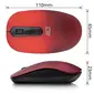Act wireless Mouse 1200dpi red, USB