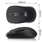 Act wireless Mouse 1600dpi black, USB