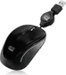 Adesso iMouse S8B Illuminated Retractable mini Mouse black, USB