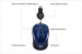 Adesso iMouse S8L Illuminated Retractable mini Mouse blue, USB