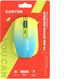 Canyon MW-44 rechargeable wireless Mouse blue/yellow, USB/Bluetooth