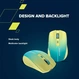 Canyon MW-44 rechargeable wireless Mouse blue/yellow, USB/Bluetooth