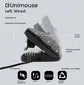 Contour Design UniMouse vertical mouse, black matte, left hander, USB