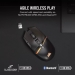 Corsair Gaming Darkstar wireless MMO/MOBA Mouse, USB/Bluetooth 