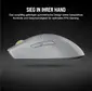 Corsair M75 AIR Ultra-Lightweight wireless Gaming Mouse, light grey, USB/Bluetooth