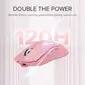 DeLUX M800 Ultra Tri-Mode 600mAh pink, USB/Bluetooth