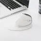 DeLUX Seeker wireless Ergonomic vertical Mouse, white, USB