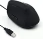 Ewent wired Ergonomic Mouse black, USB
