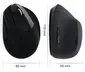 Ewent wireless Ergonomic Mouse black, USB