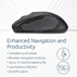 Kensington Pro Fit MY310 EQ wireless Mouse, mid-Size, black, USB