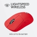 Logitech G Pro X superlight wireless Gaming Mouse red, USB