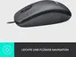 Logitech M100 Refresh 2022 Optical Mouse grey, USB
