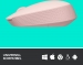 Logitech M171 wireless Mouse pink, USB