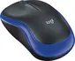 Logitech M185 wireless Mouse black/blue, USB