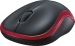 Logitech M185 wireless Mouse black/red, USB