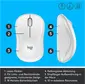 Logitech M220 Silent white, USB