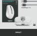 Logitech MX Anywhere 3 Pale Grey, white/grey, USB/Bluetooth