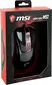 MSI M92 RGB Gaming Mouse, black/red, USB