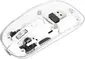 Manhattan transparent rechargeable wireless Mouse, transparent/white, USB