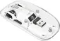 Manhattan transparent rechargeable wireless Mouse, transparent/white, USB