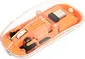 Manhattan transparent rechargeable wireless Mouse, transparent/orange, USB