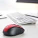 NGS Evo Mute wireless Mouse red, USB 