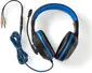 Nedis Evnor 3-in-1 Gaming Combo kit with Mouse, mousepad and headset, black/blue, USB