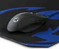 Nedis Yesaqua Gaming Mouse and mousepad kit, black, USB