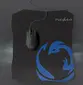 Nedis Yesaqua Gaming Mouse and mousepad kit, black, USB