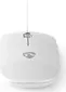 Nedis wired Optical Mouse, white, USB