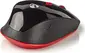 Nedis wireless Mouse with Nano dongle, black/red, USB