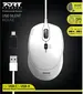 Port Designs wired Silent Pro Mouse white, USB