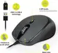 Port Designs wired Silent Pro Mouse black, USB