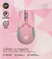 Razer Viper Ultimate with charging station, quartz pink, USB