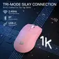Redragon M916 K1NG Pro 1K 3-Mode wireless Gaming Mouse pink, USB/Bluetooth