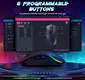 RisoPhy Tri-Mode Gaming Mouse with RGB magnetic Charging Dock, black, USB/Bluetooth