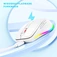 Seenda rechargeable wireless RGB Mouse with Jiggler function, white, USB