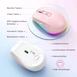 Seenda rechargeable wireless RGB Mouse with Jiggler function, pink, USB