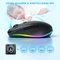 Seenda rechargeable wireless RGB Mouse with Jiggler function, black, USB
