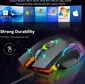 TeckNet wired RGB Gaming Mouse 16000DPI black, USB