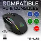 The G-Lab Kult Caesium wireless Gaming Mouse, black, USB